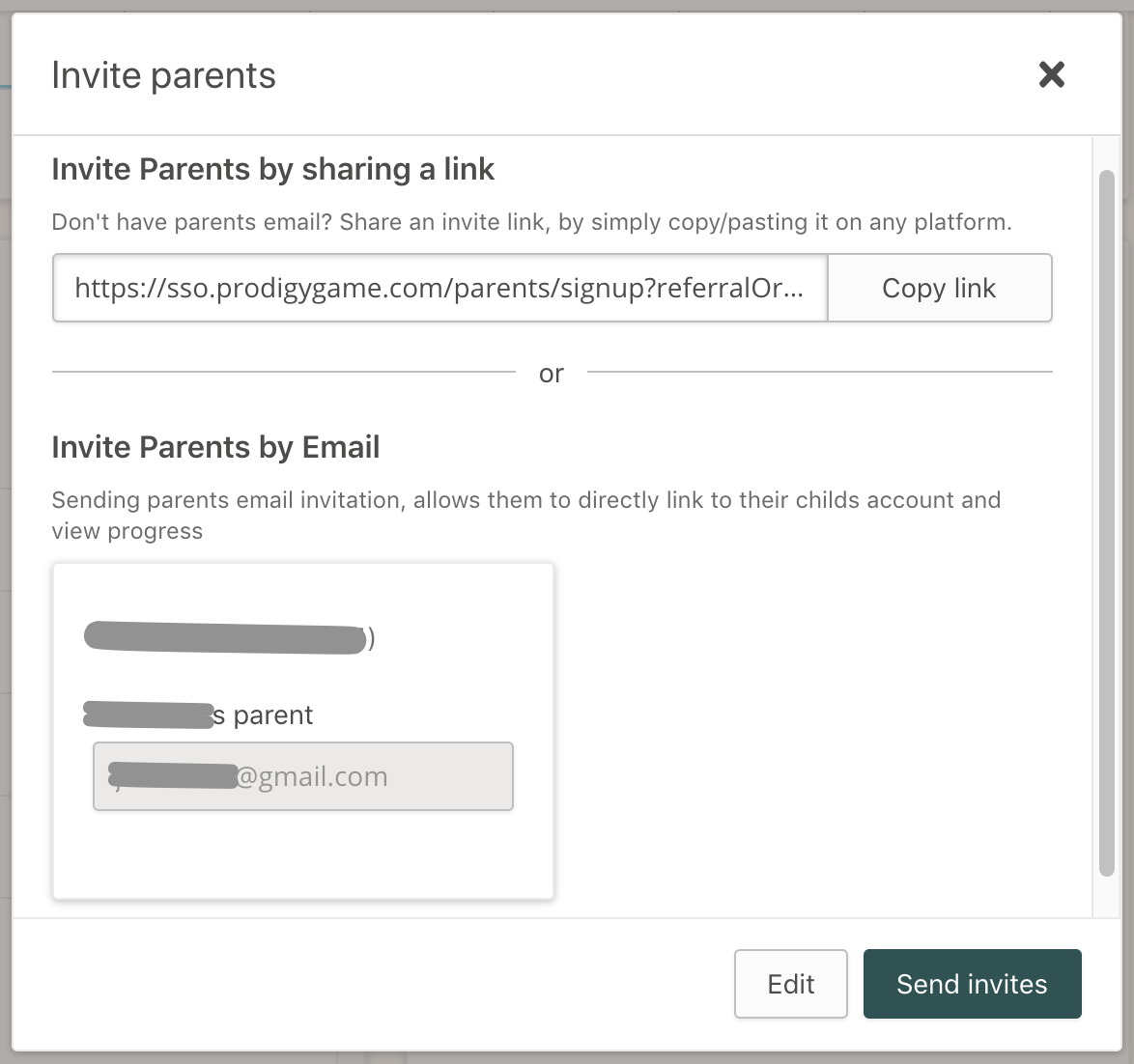 This is where you input the student
