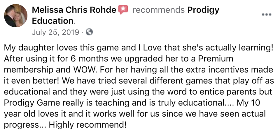 My daughter loves this game and I Love that she